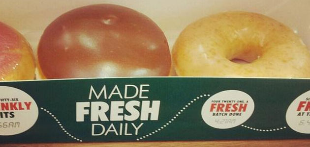 Krispy Kreme Made Fresh Daily in Telford.  pic: Christopher Dorning