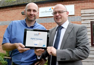 Matt Breakwell, MD of Cornbrook Construction, left, with Matt Flanagan, Director of BlueHub Solutions.