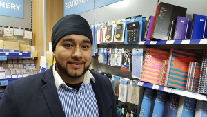 Karpreet Singh in the new store