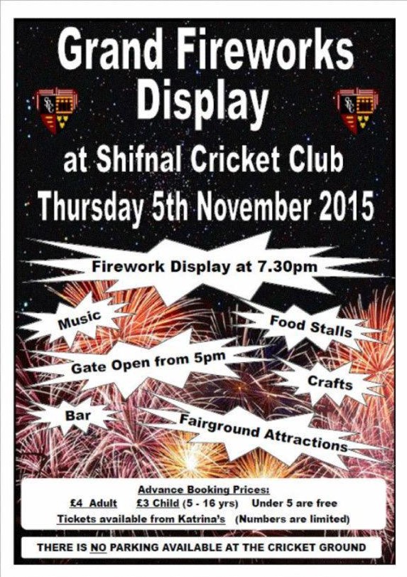 shifnal cc bonfire