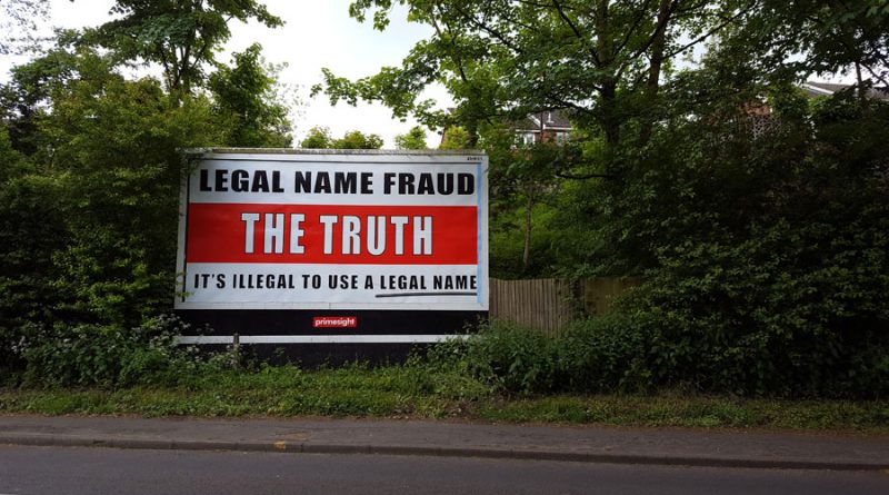 legal name fraud billboard