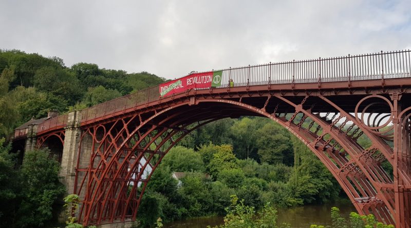 Ironbridge Banner Protest by Climate Activists