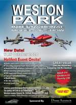 Image may contain: ‎text that says "‎WESTON PARK INTERNATIONAL MODEL AIR SHOW ا: New Date! 17 18, October 2020 Helifest Event Onsite! Gates open 8am, show starts at 10am GREAT VALUE Saturday evening night show startsat7.30pm ONLINE BOOKING! 3 1 Model aircraft displays, jets scale Camping £70 Pre booked Full catering and licensed bar Off road and circuit model car racing Full size aircraft displays Model Boats On site camping Large trade line www.wetonparkmodelairshow.co.uk Tel: 01952 587298 or 07758895068 Weston-under-lizard, Nr Shifnal, Shropshire TF11 8LE *Subject availibility, COVID-19 Restrictions and weather permitting Adult £14 Children £6 Family £30 *SWAP MEET* Sponsored Aerotech‎"‎