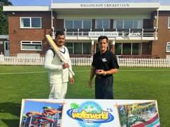 Image may contain: 2 people, people standing and outdoor, text that says "WELLINGTON CRICKET CLUE THE HOLT PAV PAVILION OPEN! Waterwerld Aqua Park"