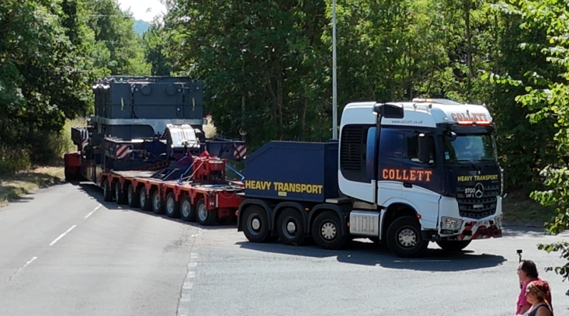 Transformer travels through Telford