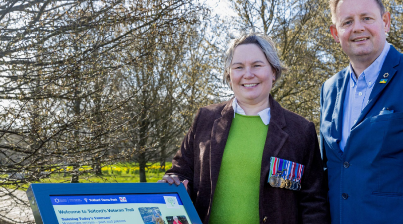 Telford’s Veteran Trail marks third anniversary with a new sign to raise awareness